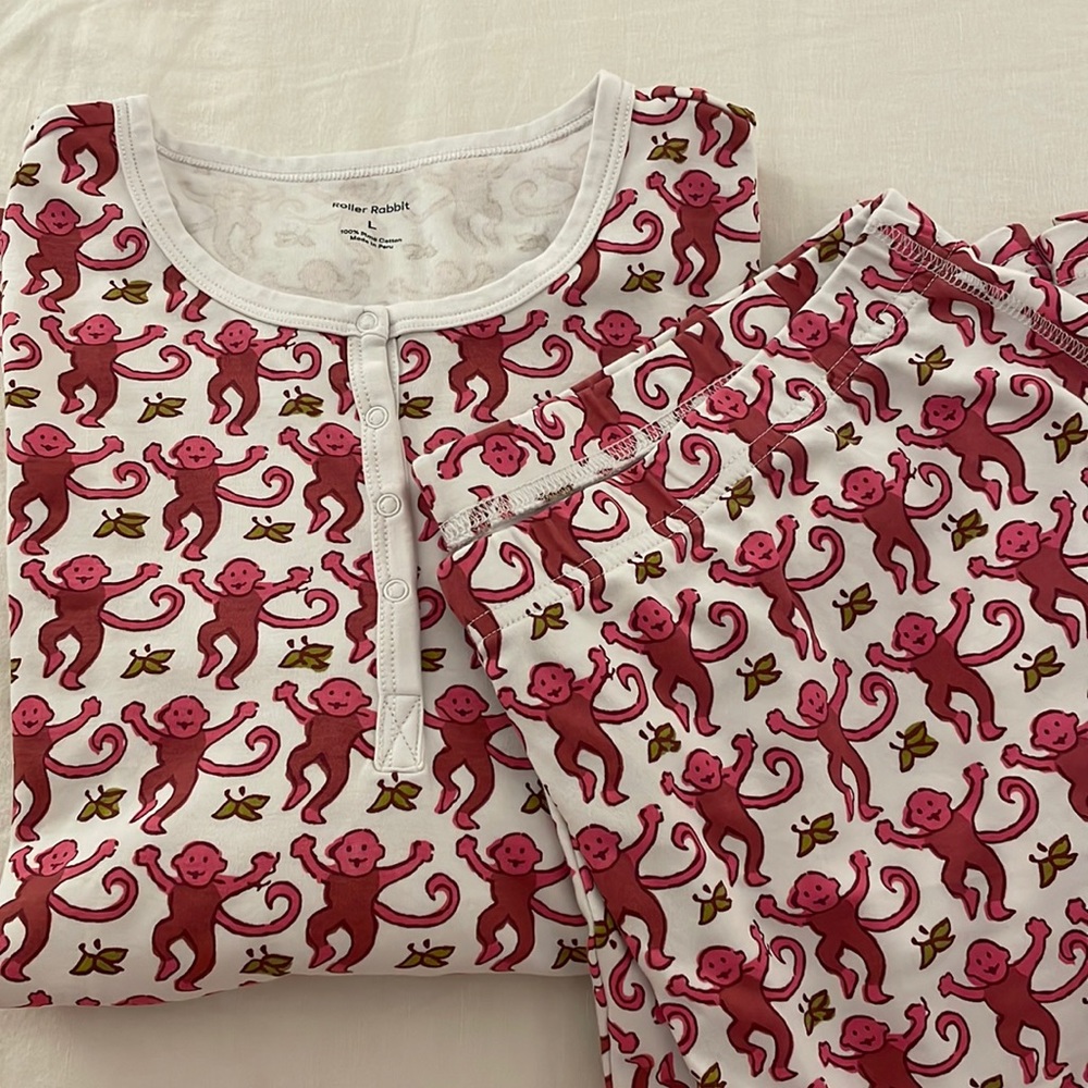 Roller Rabbit Monkey Pajamas